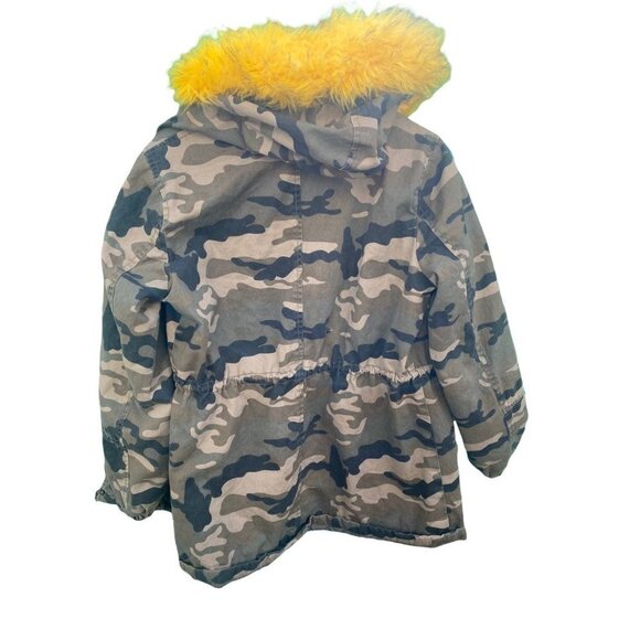 Camouflage Military Style Puffer Jacket Fleece Lining Medium - Picture 2 of 10